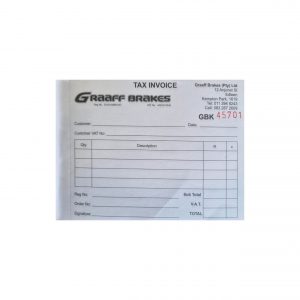 A6 Invoice Books Duplicate 100 Sets